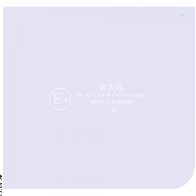 FD0 - Türscheibe Orenstein & Koppel (O&K) BaggerRH 4 - 9, MH 4 - 6, City, Plus (Serie II) Türscheibe unten