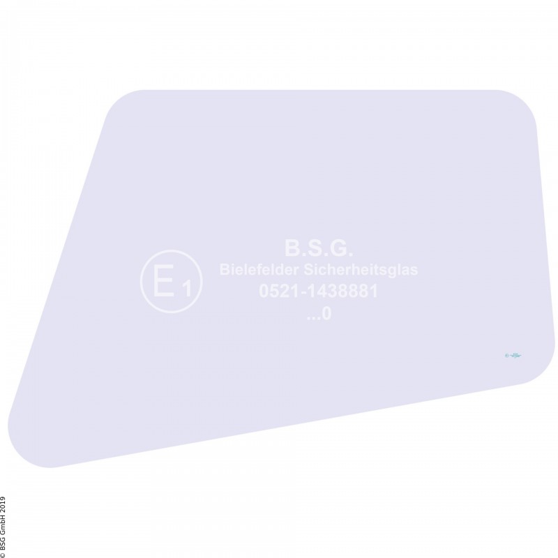 R00 - Seitenscheibe rechts Orenstein & Koppel (O&K) BaggerRH 4 - 9, MH 4 - 6, City, Plus (Serie II) Seitenscheibe rechts